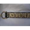 Roman Leather Belt with brass buttons  APX-1204
