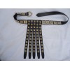 Roman Leather Belt with brass buttons  APX-1204
