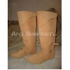 Knee-high boots with buckles APX-347