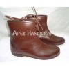 Side-laced ankle boots, dark brown APX-317