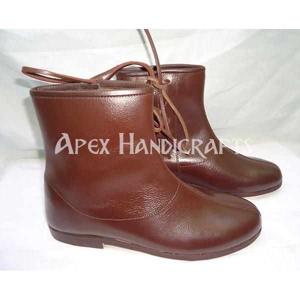 Side-laced ankle boo...