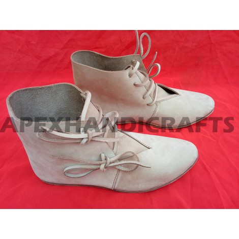 Medieval front laced ankle boot APX-356