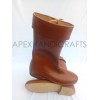 Side Laced Leather high Boots APX-303(a)