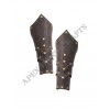 Leather Leg Guard with Brass button Fittings APX-108  