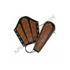 Leather Leg Guard with Brass button Fittings APX-110