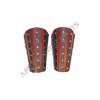 Leather Arm Guard with Brass button Fittings APX-163
