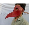 Leather Mask Red color APX-1254