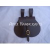 Medieval Leather Pouch with Brass Buckle APX-1030