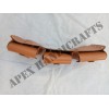 Medieval Leather Pouch with Brass Buckle  and Three in One. APX-1032