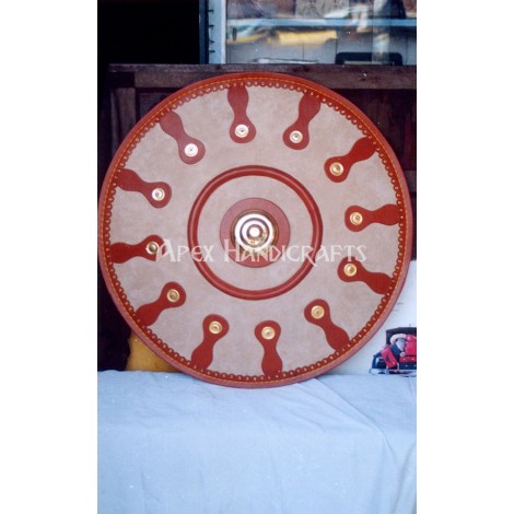 Roman Round Leather Shield APX-503