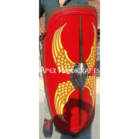 Wooden Roman Republican Shield APX-532