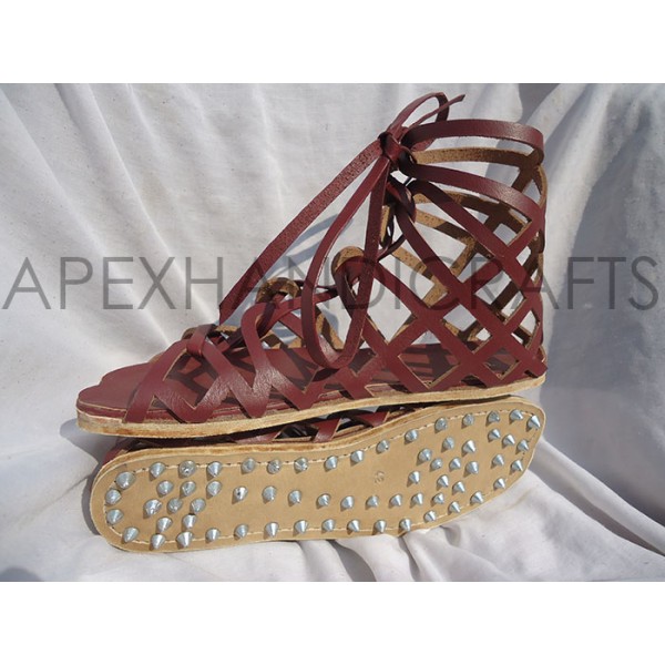 Greek Leather Sandals APX-409