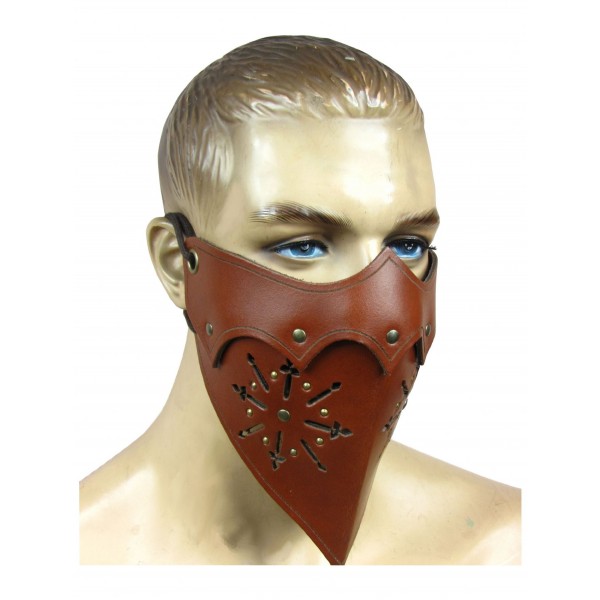Leather Tiara Mask A...